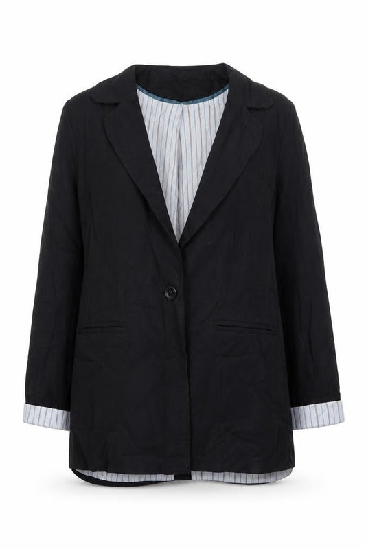 Womens UK Size 12 Denim & Co. Black Jacket