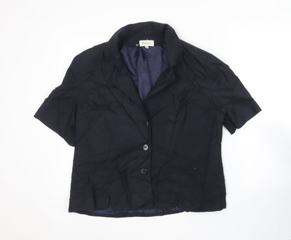 Bianco Womens Blue   Jacket Blazer Size 18