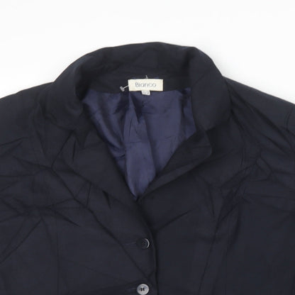 Bianco Womens Blue   Jacket Blazer Size 18