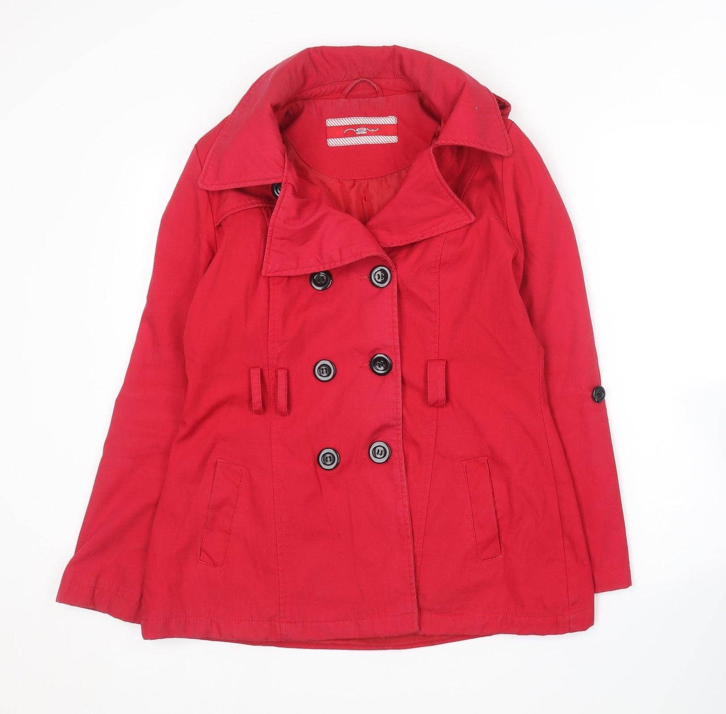New Look  Womens Red   Overcoat Coat Size 14