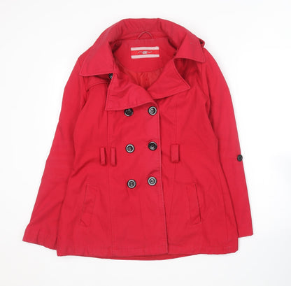 New Look  Womens Red   Overcoat Coat Size 14