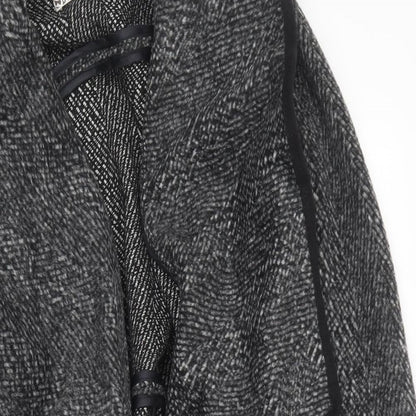 Voulez-Vous Womens Black   Overcoat Coat Size 8