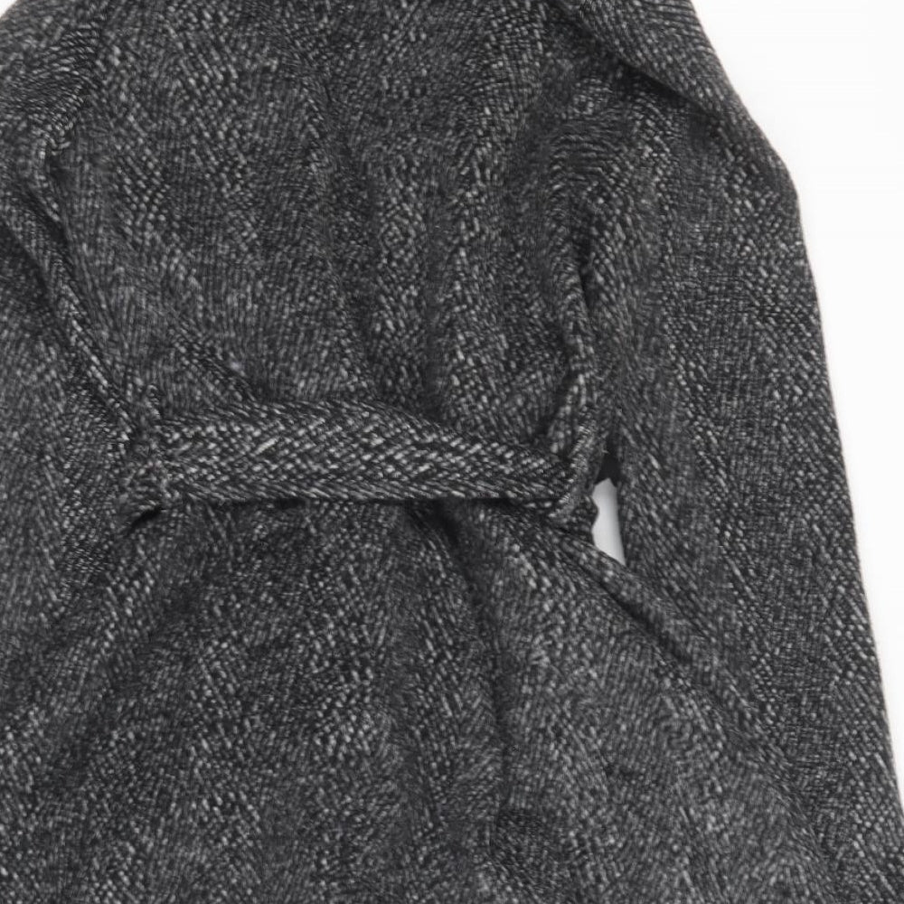 Voulez-Vous Womens Black   Overcoat Coat Size 8