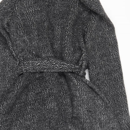 Voulez-Vous Womens Black   Overcoat Coat Size 8