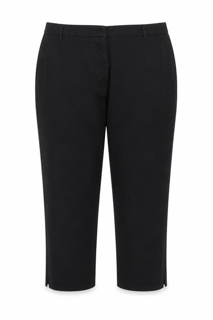 Kley Womens Black  Cotton Trousers  Size 18 L23 in Regular