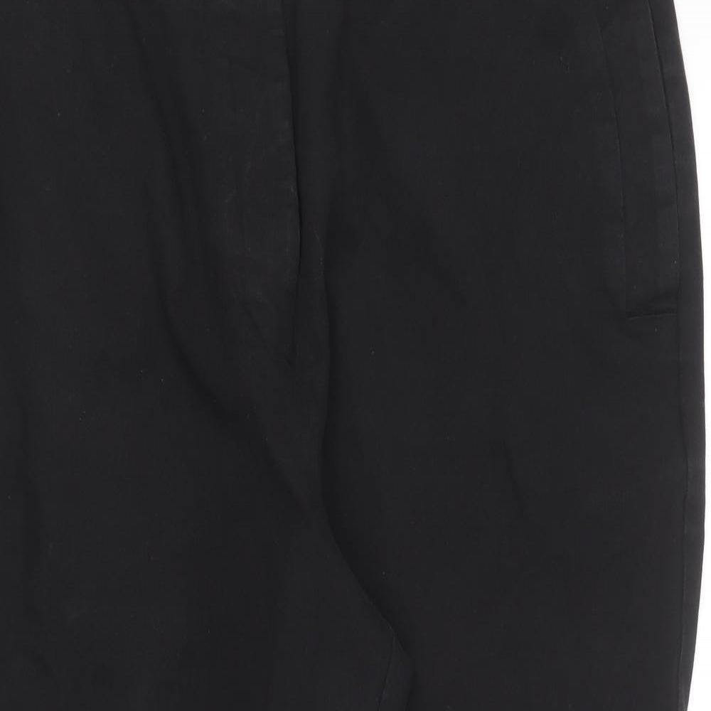 Kley Womens Black  Cotton Trousers  Size 18 L23 in Regular