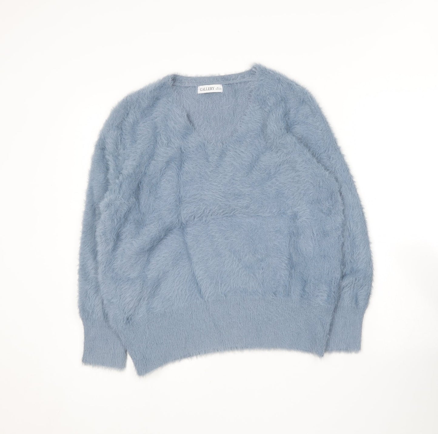 Womens UK Size L Gallery Blue Pullover Jumper