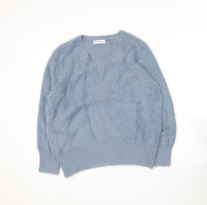 Womens UK Size L Gallery Blue Pullover Jumper