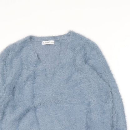 Womens UK Size L Gallery Blue Pullover Jumper