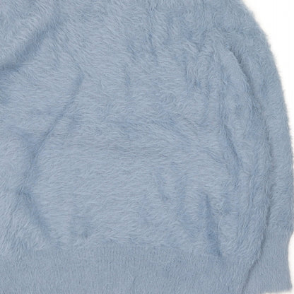 Womens UK Size L Gallery Blue Pullover Jumper