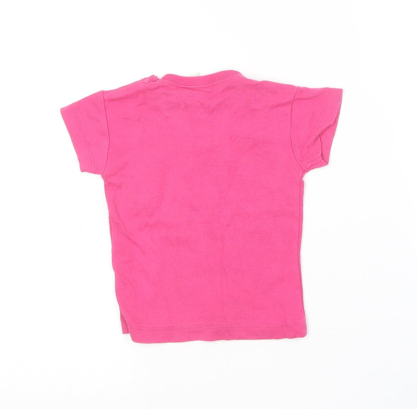 Impulse Wear Baby Pink  Cotton Basic T-Shirt Size 12 Months Round Neck  - Mallorca