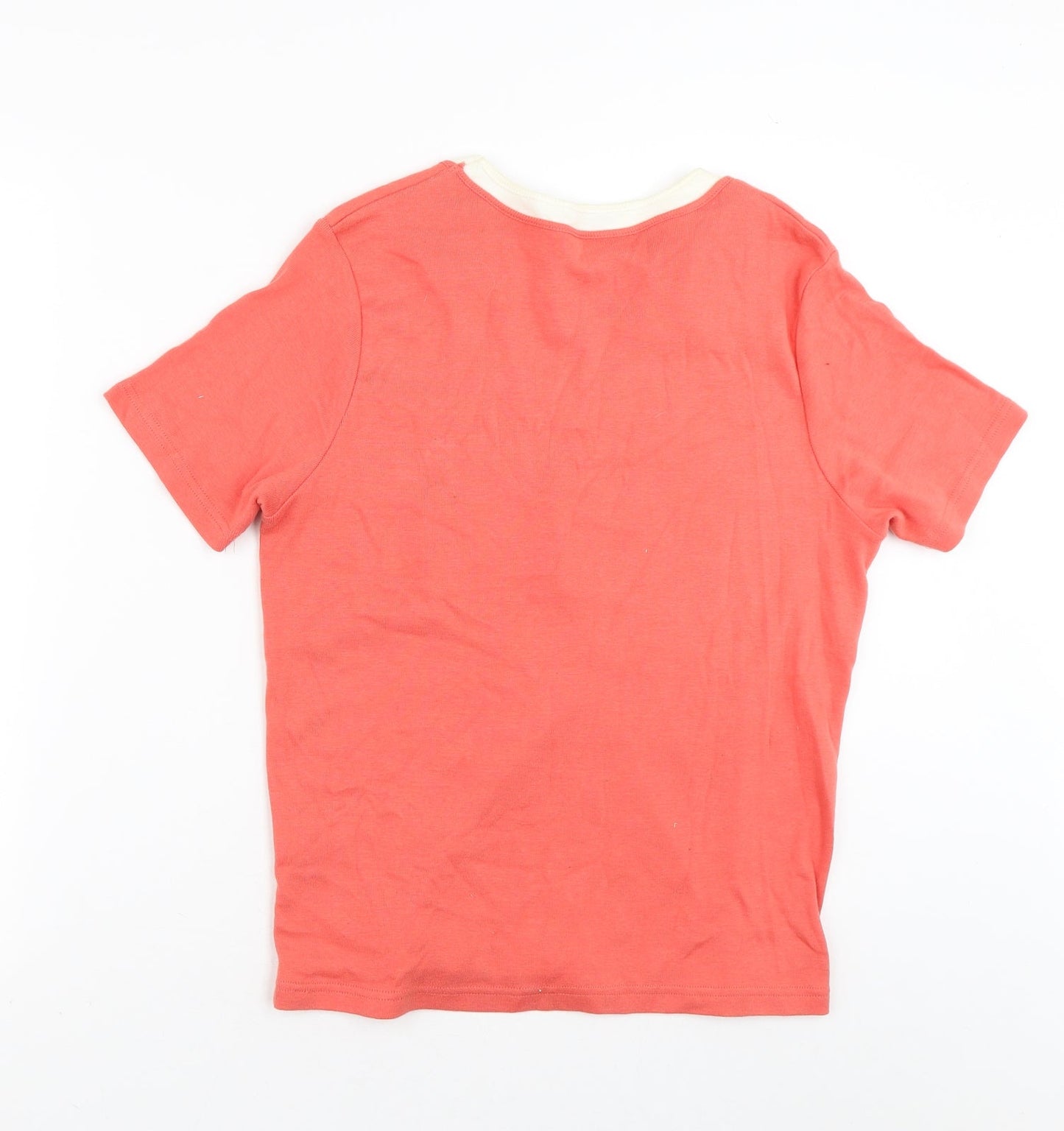 Womens UK Size S Carolyn Taylor Orange Basic T-Shirt