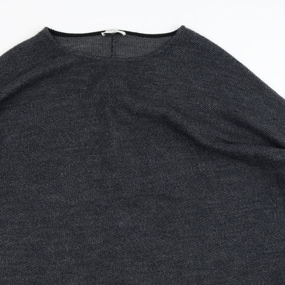 Apricot Mens Grey Crew Neck  Acrylic Pullover Jumper Size L