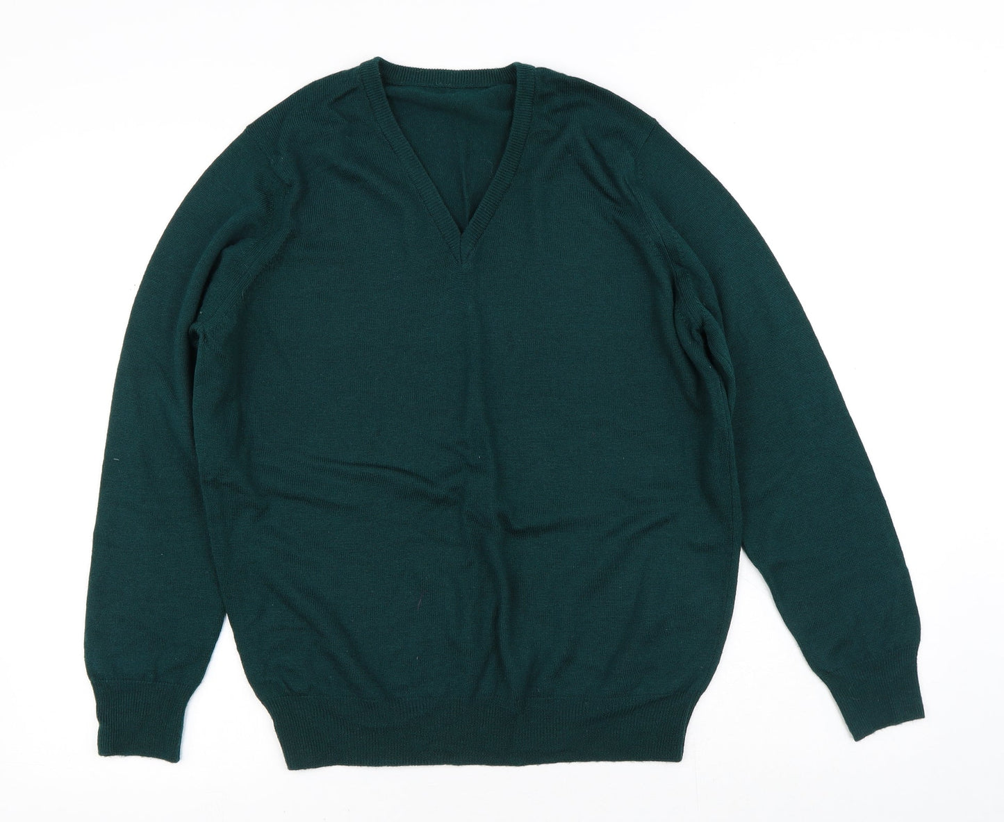 Mens UK Size S Preworn Green Pullover Sweatshirt