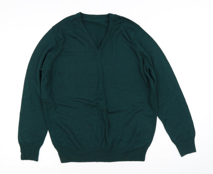 Mens UK Size S Preworn Green Pullover Sweatshirt