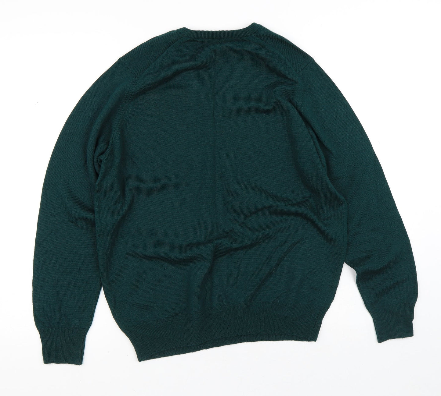 Mens UK Size S Preworn Green Pullover Sweatshirt