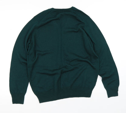 Mens UK Size S Preworn Green Pullover Sweatshirt