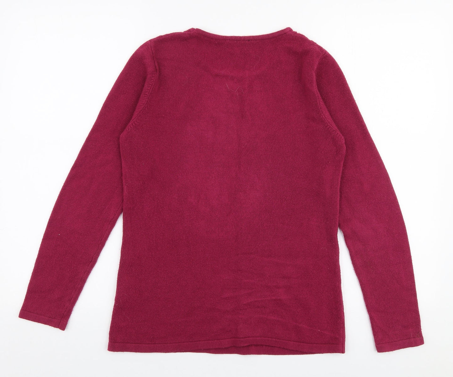 Womens UK Size M Anna Rose Pink Pullover Jumper
