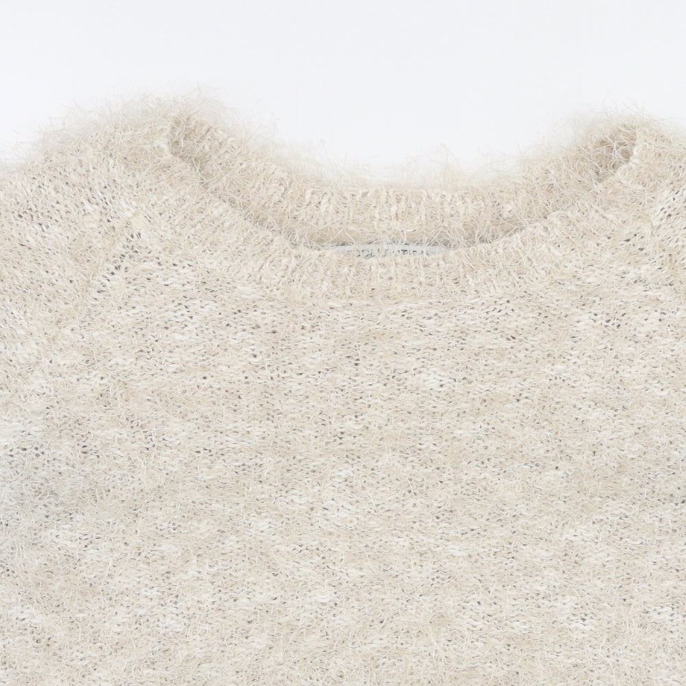 Womens UK Size 12 Debenhams Beige Pullover Jumper