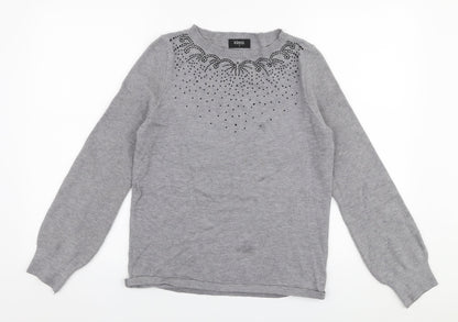 Womens UK Size S Klass Grey Pullover Jumper