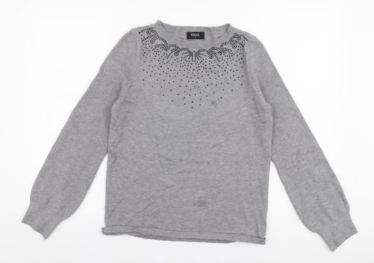 Womens UK Size S Klass Grey Pullover Jumper