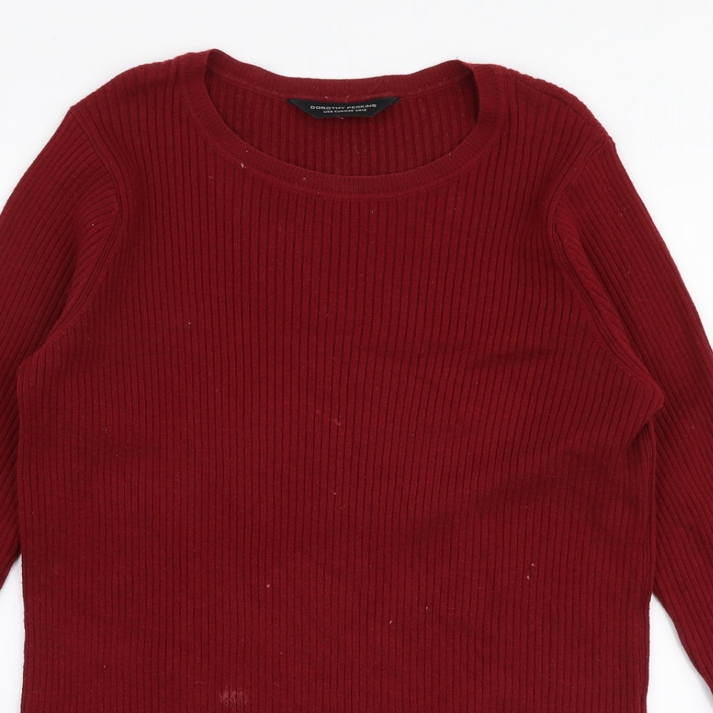 Womens UK Size 12 Dorothy Perkins Red Pullover Jumper