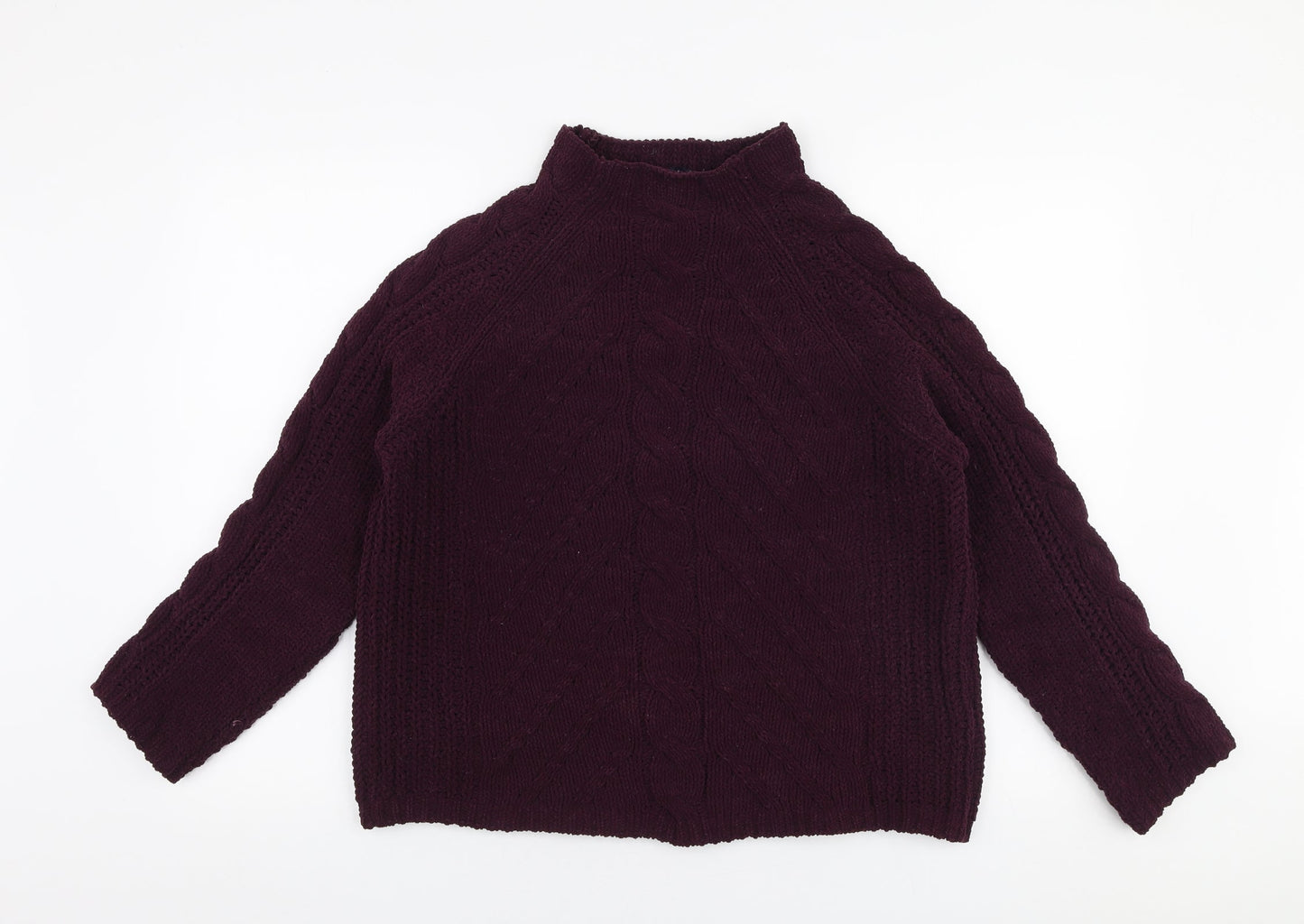 Womens UK Size M Marks and Spencer Purple Pullover Jumper