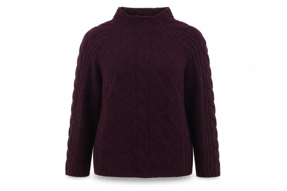 Womens UK Size M Marks and Spencer Purple Pullover Jumper