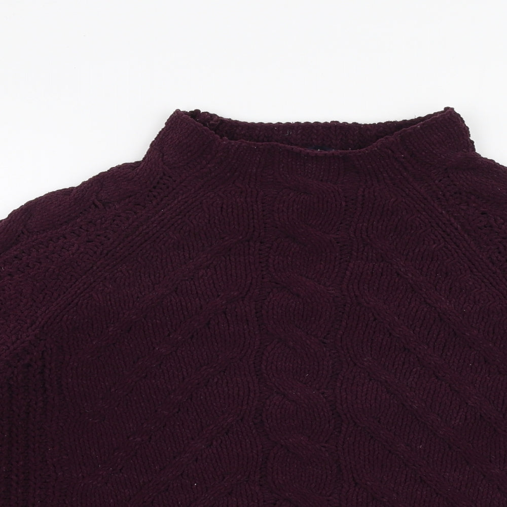Womens UK Size M Marks and Spencer Purple Pullover Jumper