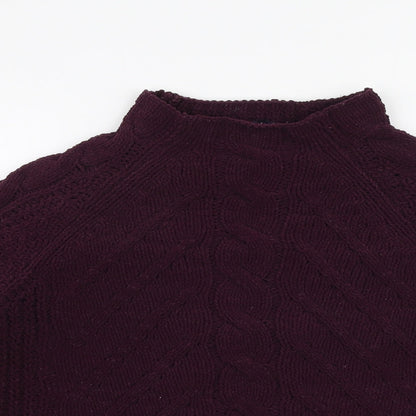 Womens UK Size M Marks and Spencer Purple Pullover Jumper