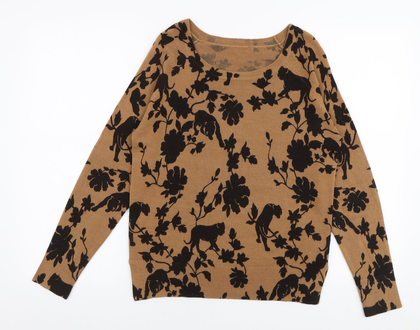 Womens UK Size 6 NEXT Brown Pullover Jumper
