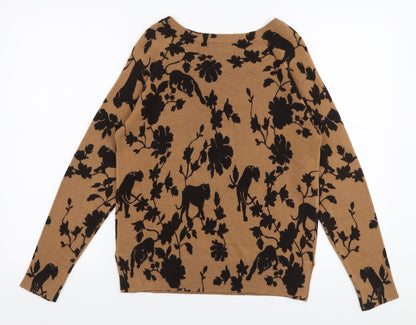 Womens UK Size 6 NEXT Brown Pullover Jumper