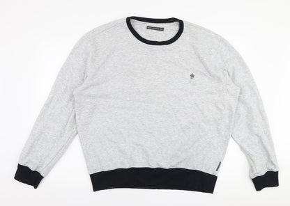 Mens UK Size XL French Connection Grey Pullover Sweatshirt