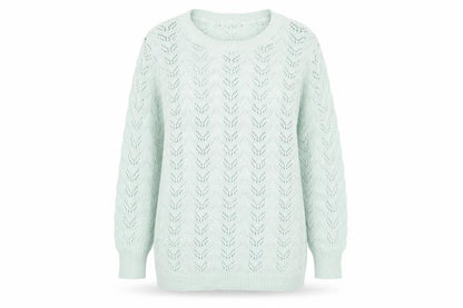 Womens UK Size S Mia Moda Green Pullover Jumper