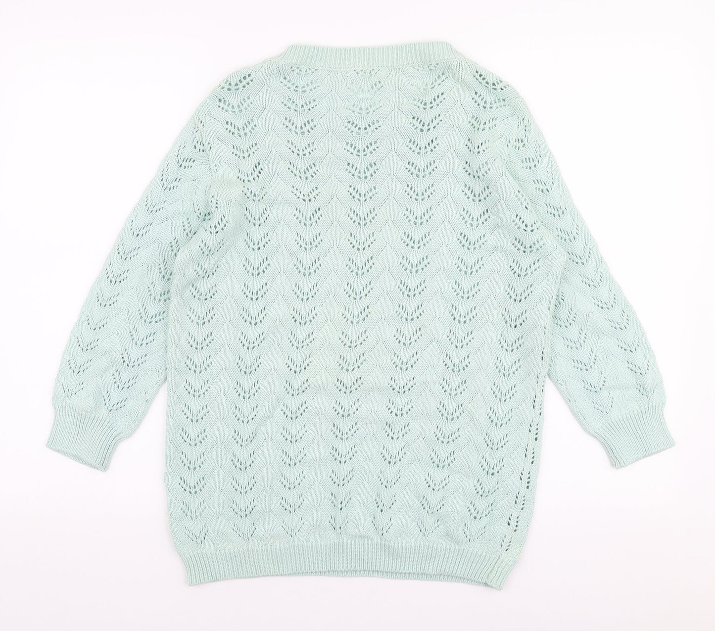 Womens UK Size S Mia Moda Green Pullover Jumper