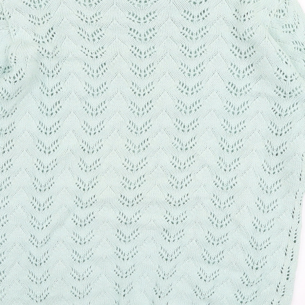 Womens UK Size S Mia Moda Green Pullover Jumper