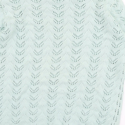 Womens UK Size S Mia Moda Green Pullover Jumper