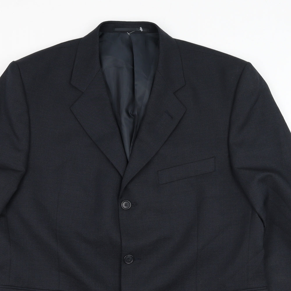 Mens UK Size 42 Burton Regular Blue Suit Jacket