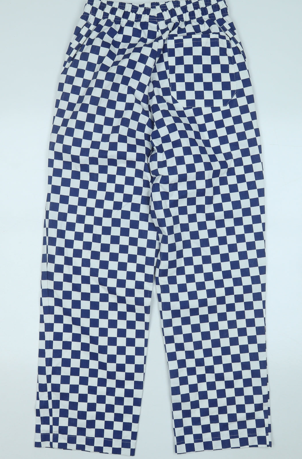 whites Womens Blue Check Polyester Trousers  Size 30 in L32 in Regular