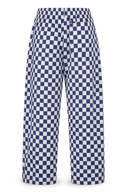 whites Womens Blue Check Polyester Trousers  Size 30 in L32 in Regular