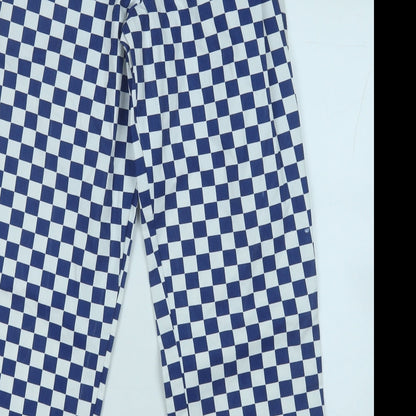 whites Womens Blue Check Polyester Trousers  Size 30 in L32 in Regular