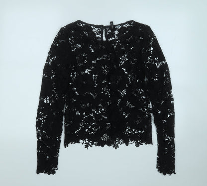 Womens UK Size 10 Divided Black Pullover Jumper