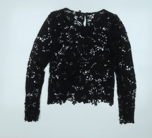 Womens UK Size 10 Divided Black Pullover Jumper