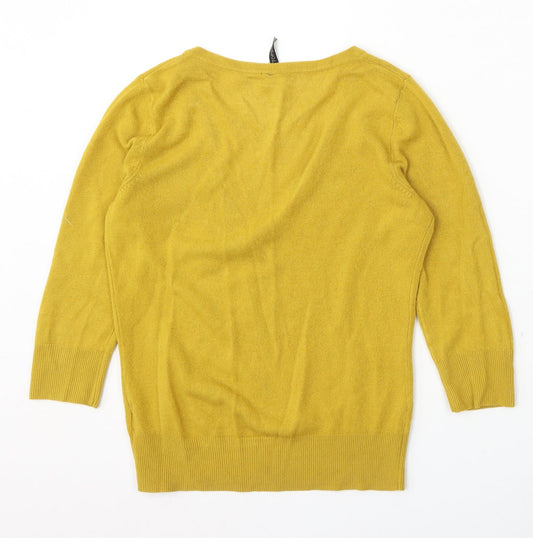 Womens UK Size 8 Topshop Yellow Pullover Jumper