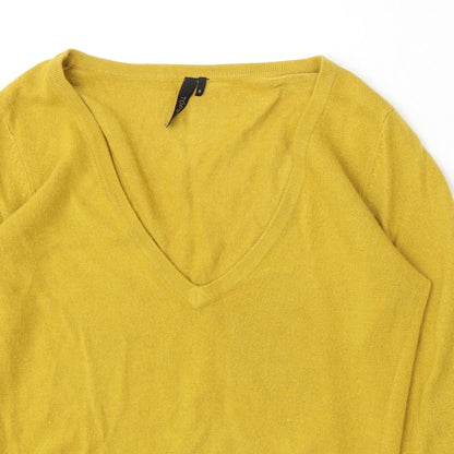 Womens UK Size 8 Topshop Yellow Pullover Jumper
