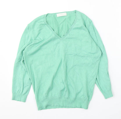 Womens UK Size 14 Marks and Spencer Green Pullover Jumper