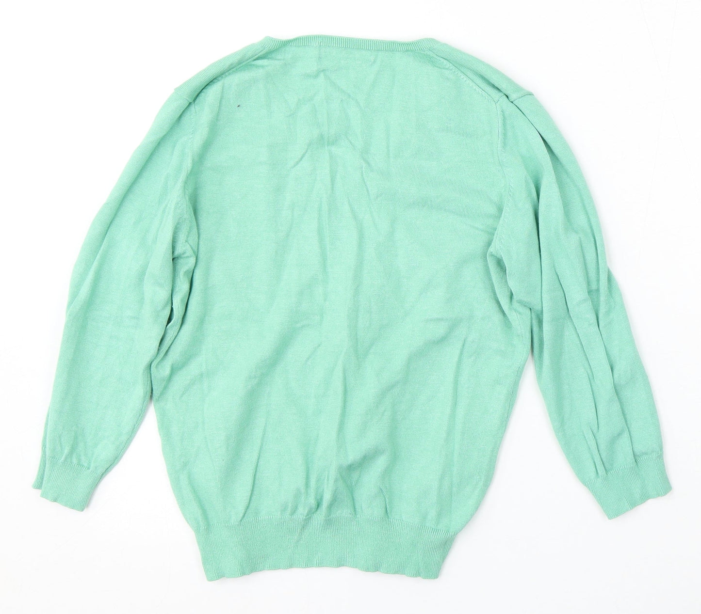 Womens UK Size 14 Marks and Spencer Green Pullover Jumper