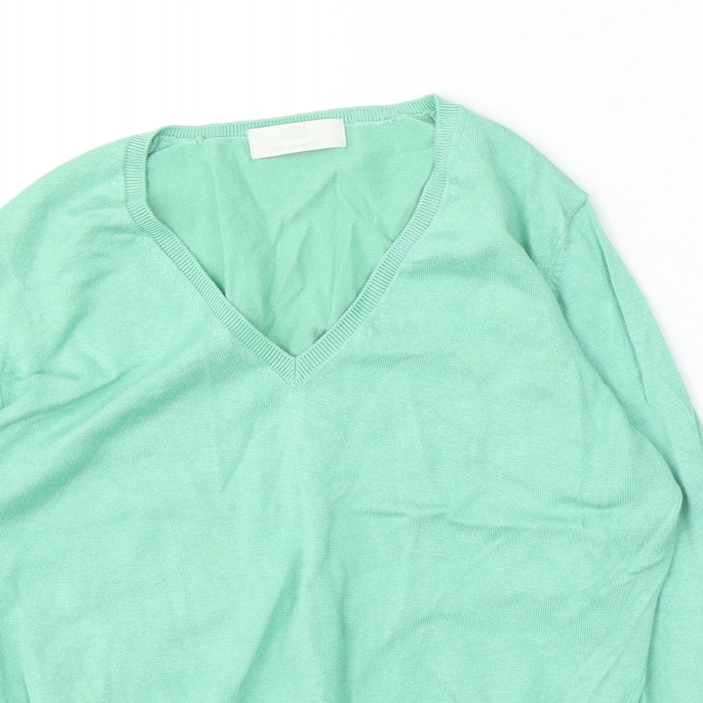 Womens UK Size 14 Marks and Spencer Green Pullover Jumper