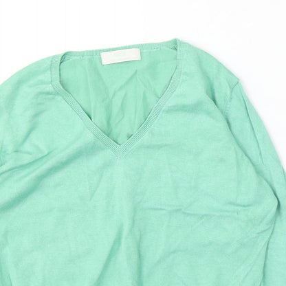 Womens UK Size 14 Marks and Spencer Green Pullover Jumper