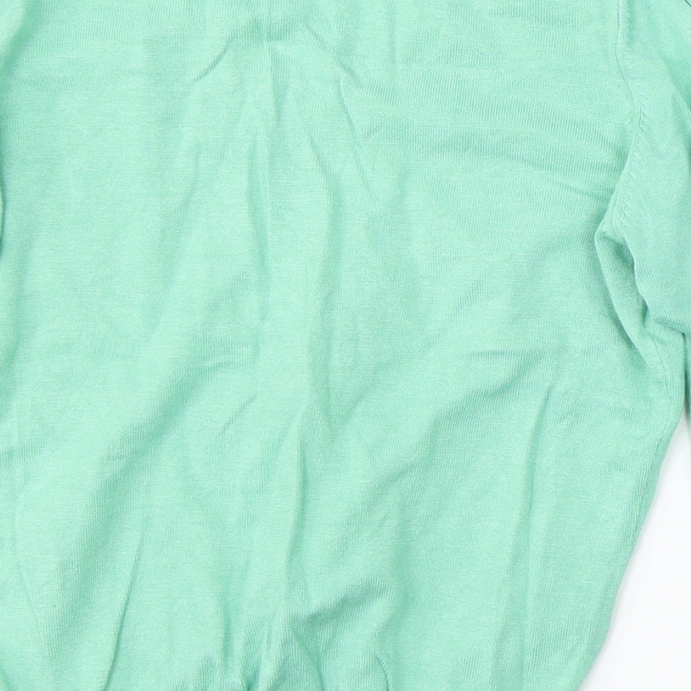 Womens UK Size 14 Marks and Spencer Green Pullover Jumper
